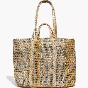 Madewell straw tote bag